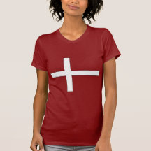 Danmark vitlinjer t-shirt