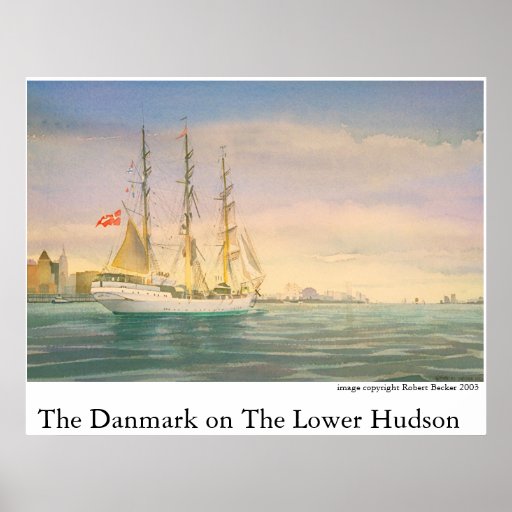 Danmarken på den lägre Hudsonen Affischer