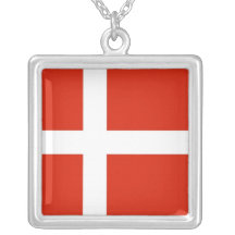 Dannebrog; Den officiella flagga av Danmark Hängsmycke