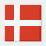 Dannebrog; Den officiella flagga av Danmark Magnet För Kylskåp