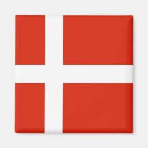 Dannebrog; Den officiella flagga av Danmark Magnet För Kylskåp