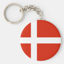 Dannebrog; Den officiella flagga av Danmark Nyckel Ringar