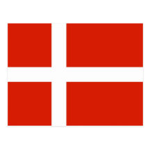 Dannebrog; Den officiella flagga av Danmark Vykort