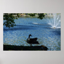 Dansa anden nära springbrunnen print