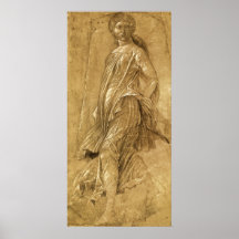 Dansa musa av Andrea Mantegna Print