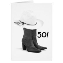 DANSA NATTEN BORT FÖR DIN "50th" FÖDELSEDAG Kort