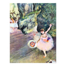Dansare med en bukett av blommor av Edgar Degas Unika Inbjudningar