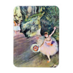 Dansare med en bukett av blommor av Edgar Degas Rektangel Magneter