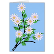Dansdaisyblommor Hälsnings Kort