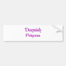 Dansish Princess Bildekal