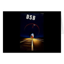 Danskan för DSB Danske Statsbaner påstår järnvägtå Kort