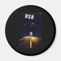 Danskan för DSB Danske Statsbaner påstår järnvägtå Kylskåps Magneter