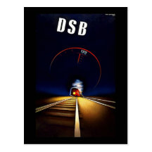 Danskan för DSB Danske Statsbaner påstår järnvägtå Vykort