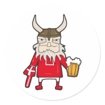 Danskan Viking fläktar Klistermärke