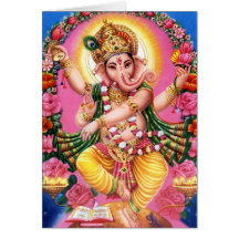 DansLord Ganesha Hälsnings Kort