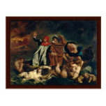 Dante och Virgil i helvete (barquen av Dante) Vykort