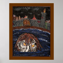 Dantes Inferno, tryck för Canto VIII Posters