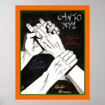 Dantes Inferno, tryck för Canto XVI Posters