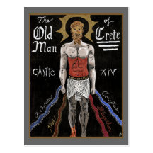 Dantes Inferno, vykort för Canto XIV