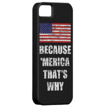 DÄRFÖR ATT MERICA SOM ÄR DÄRFÖR fodral för US-flag iPhone 5 Skydd
