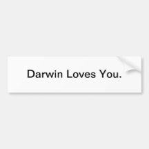 Darwin älskar dig - bildekalet