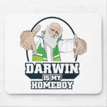 Darwin är min Homeboy (full färg) Mus Mattor