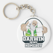 Darwin är min Homeboy (full färg) Nyckel Ringar