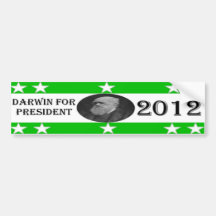Darwin för presidentbildekal