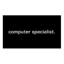 Datorspecialist Visitkort