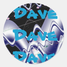 dave känd klistermärke