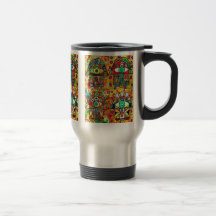 DavidsstjärnaHamsa vintage Tapastry Kaffe Mugg