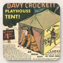 Davy Crockett lekstugaTent Glas Underlägg