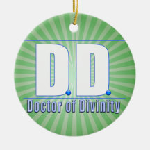 DD Doctor of Divinity Acronym LOGO Ornament