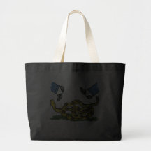 De går på dig tote bags
