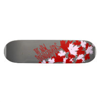De nya pornographersna Oh Kanada! skateboards
