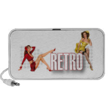 De RETRO brännmärker iPod Högtalare