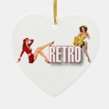 De RETRO brännmärker Jul Dekorationer
