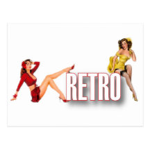De RETRO brännmärker Vykort