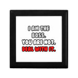 Deal With It ... Funny Boss Shirts and Gifts Trinket Boxes