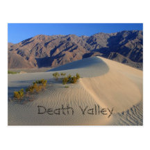 Death Valley Sanddyner Vykort
