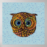 decor owl and stars print