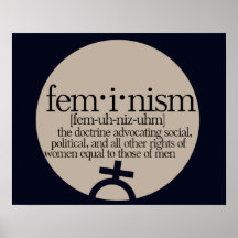 Definierad feminism affischer