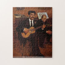 Degas - gitarristpagansna och monsieuren Degas Jigsaw Puzzle