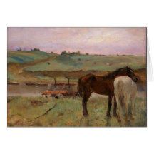 Degas hästkonstkortet