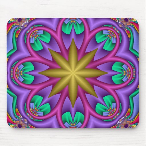 Dekorativ fractalmousepad musmattor