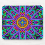 Dekorativ Kaleidoscopeblomma Mousepad Mus Matta