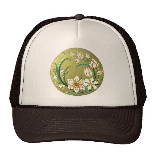 Dekorativa växter och blommor - kärlekgrönt mesh kepsar