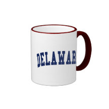 Delaware högskola kaffe koppar