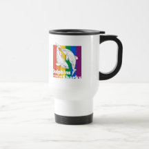 Delfiner är precis glada hajar kaffe kopp