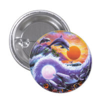 Delfiner knäppas litet pins
